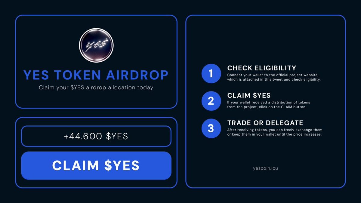 ethereal__sol's tweet photo. 🎁 $YES Tokens Await 🎁

Check your airdrop allocation at https://t.co/0bYzUSl9c4 and claim today!

🌐 Make sure you have 1 $SOL in your wallet for the claim. Details on our official Twitter.

#YES #YesToken #Airdrop $SOL $SUI $SEI $SAVM $ZERO $BERA $WEN $ZKS $BBN $KMNO $BASE $WIF $OP $PYTH $JTO $MEW #Jupiter #Solana