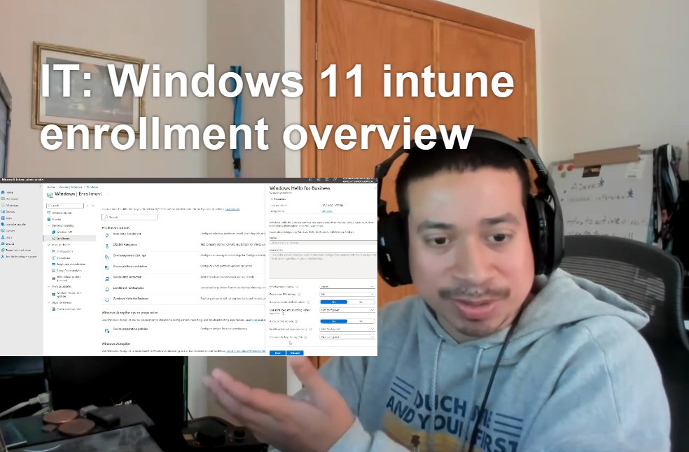 KevTechSupport's tweet photo. IT: Windows 11 intune enrollment overview

#itsupport #helpdesk #microsoft #intune #servicedesk #systemadmin #servicedesk #informationtechnology #tech #windows11 

url:https://t.co/dk4hHwXZjy https://t.co/QBfspllupu