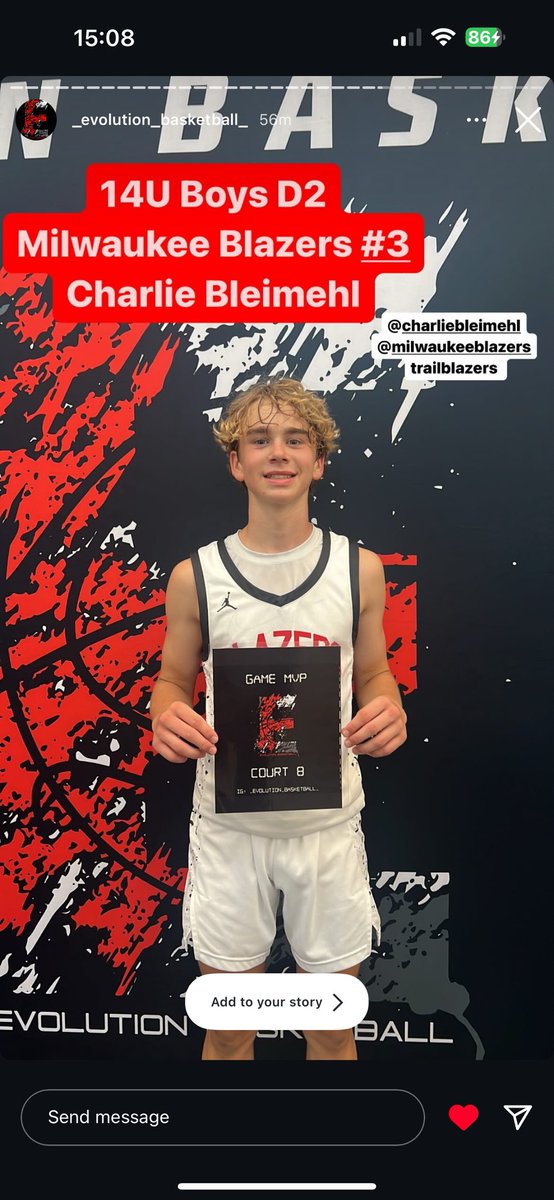 MkeTrailblazers's tweet photo. The team had an incredible weekend at the EVO Summer Nationals in Appleton, WI and are all set for the championship game tomorrow! 🏀 

Let's bring home the trophy! 🏆

#EvoSummerNationals #Trailblazers #ChampionshipBound https://t.co/3DiltSotbv