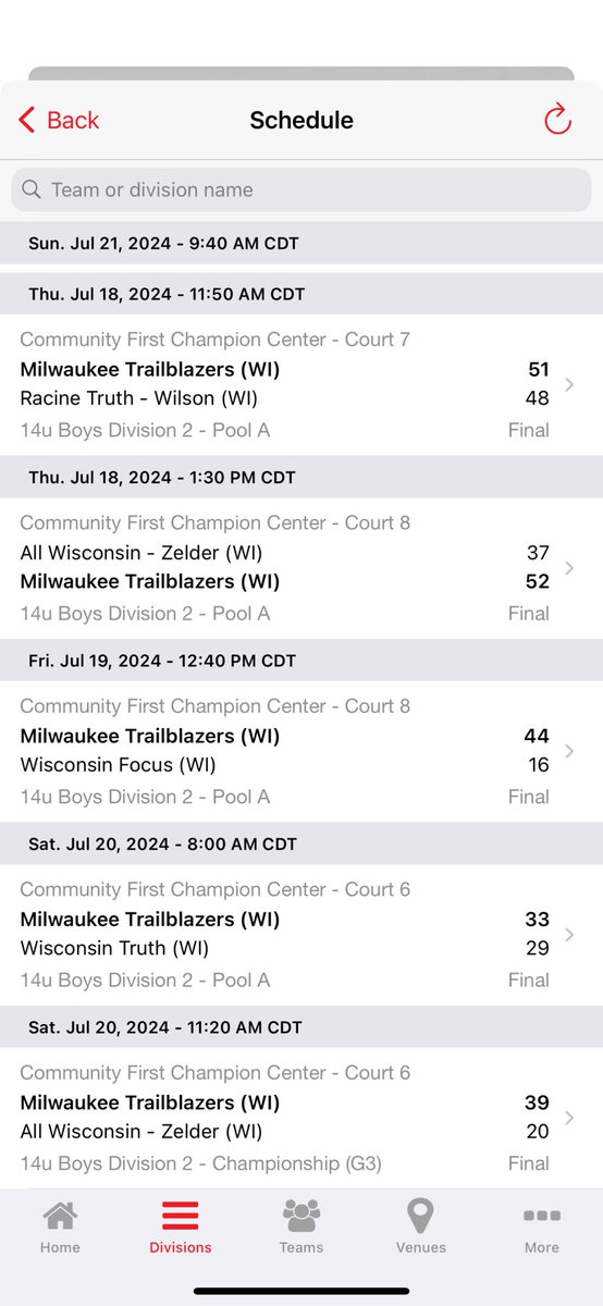 MkeTrailblazers's tweet photo. The team had an incredible weekend at the EVO Summer Nationals in Appleton, WI and are all set for the championship game tomorrow! 🏀 

Let's bring home the trophy! 🏆

#EvoSummerNationals #Trailblazers #ChampionshipBound https://t.co/3DiltSotbv