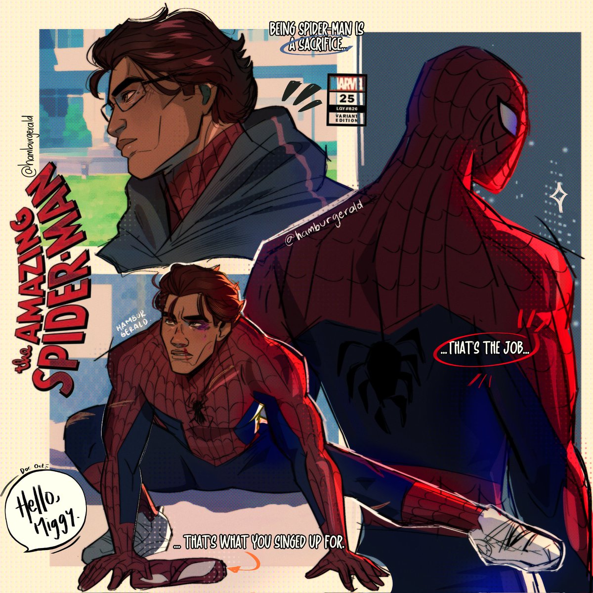 hamgurgerald's tweet image. Classic spidy-miggy is my favorite thing now :)
.
#MiguelOhara #migueloharaedit 
#migueloharaart #spiderman2099 
#spidermanacrossthespiderverse 
#spiderman #ibispaintx #myart