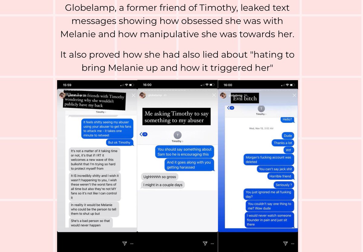 XxRuben101's tweet photo. “Cancel Melaine Martínez!!”

Then completely ignores the fact that there is physical PROOF of Timothy being a BITCH to Melaine. 

If you aren’t supporting Mel anymore and believing Timothy, then you must be the most delusional person I have ever seen.

#MELANIEMARTINEZISINNOCENT https://t.co/dkxE5yHfVP