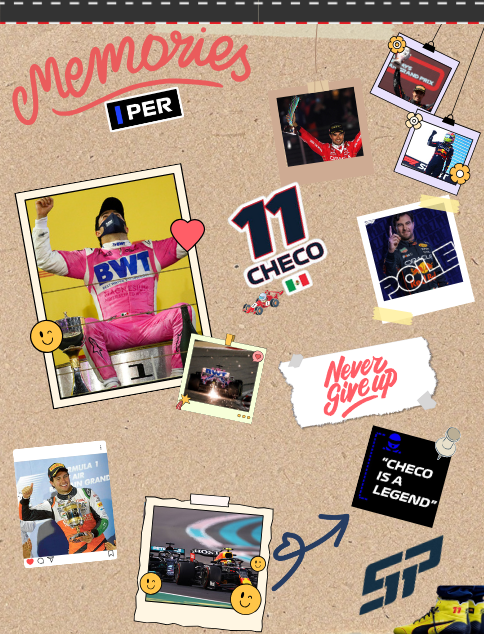 F1Katt's tweet photo. Te tqm @SChecoPerez NEVER GIVE UP! ♥