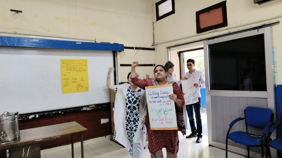 SchoolEduChd's tweet photo. #TesolDay4
#6principles
#JoyfulLearning
@TESOL_Assn
21 English teachers from @SchoolEduChd are being trained for Examplary Teaching in English
#Day4 focussed on
#Enviornment
#BetterCitizens
#SDG
@UNESCO
@EduMinOfIndia
@sanjayjavin
@ReloIndia a branch of @StateDept https://t.co/cgYMvH3a45