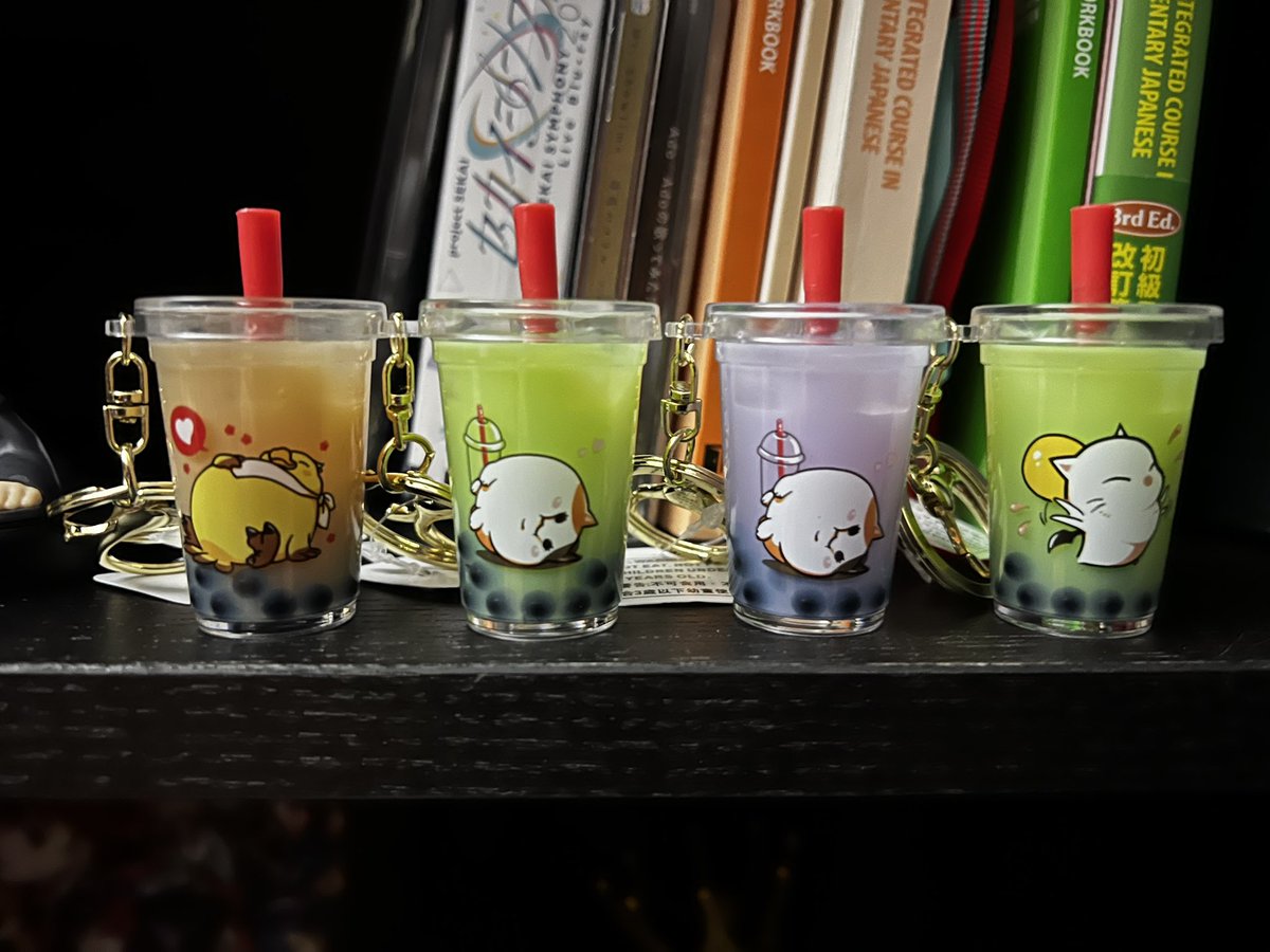_calexn's tweet image. D-did anyone else get a green fat cat? #gongcha #ffxiv