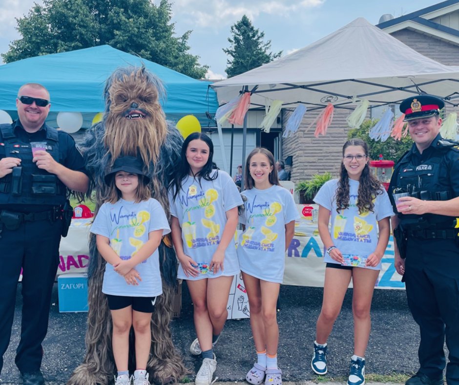 WRPSToday's tweet photo. A great day to stop by Wamputs Lemonade Stand for some treats! 🍋

A big shout out to this group for doing amazing work while raising money for the @cancersociety!

#Aweseome #StayCool #Community https://t.co/LE0tK5VcOO