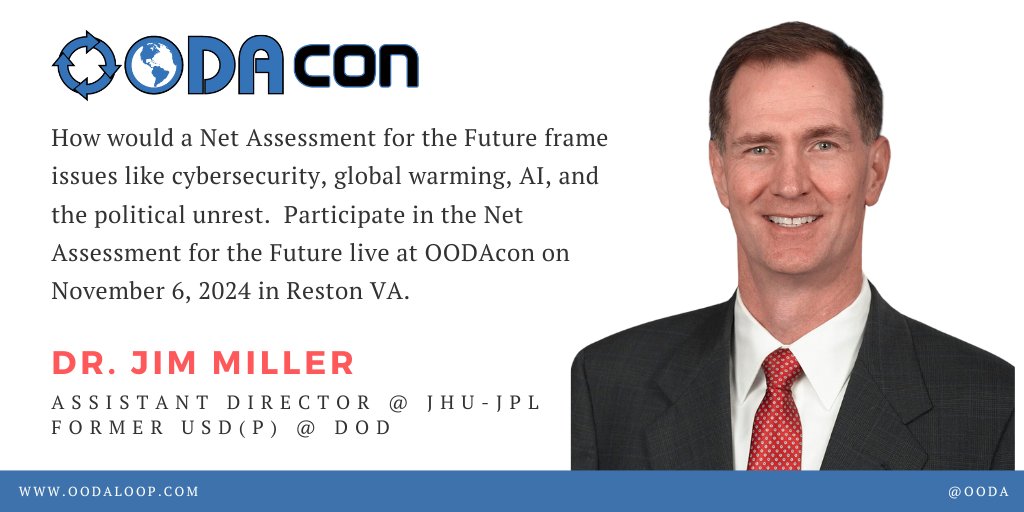 ooda's tweet photo. π Explore the future at #OODAcon 2024! Topics include AI innovation, blockchain disruption, and global threats and net assessment of the future. Engage with pioneers shaping tomorrow. π #TechLeadership #FutureTech https://t.co/eXfZD4e89r https://t.co/I0bp3zr5qh