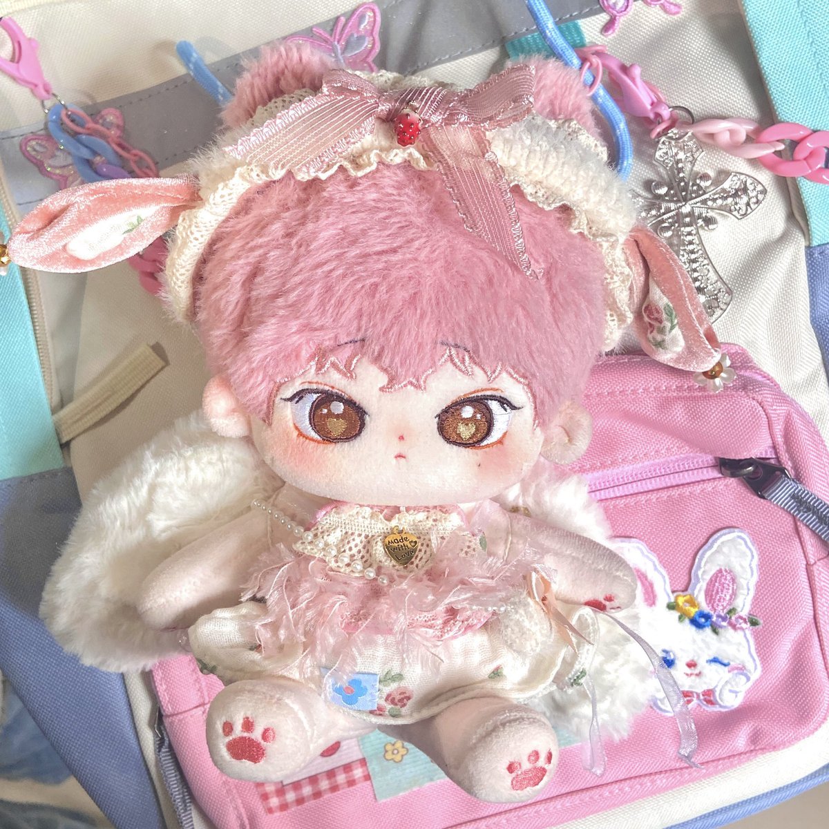 suncheekzcart's tweet photo. inch check !! wts ph 

anyone want to adopt my first child? 🥹 1100 w/clothes (see pic) and birth card 

dm or reply !

🏷️ enhypen sunoo 20cm doll pinknoo https://t.co/wfXHYjMDiY