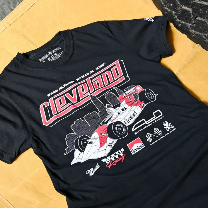 CLECLOTHINGCO's tweet photo. 🏁 Rev up your style with our Cleveland Grand Prix tee! 🏎️✨ Perfect for racing enthusiasts and Cleveland lovers alike, this shirt brings the thrill of the track to your wardrobe. Grab yours and show off your city pride in high gear! 🚗💨 #CLEClothing #ClevelandGrandPrix https://t.co/LaTlGZpCod