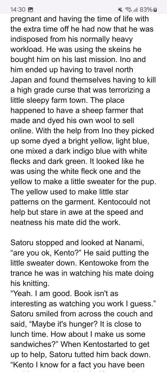 yohtan1's tweet photo. #nanago #omegaverse starts fluffy becomes spicy (🔞). Canon divergence than my no powers au. Pregnant sex ftw?~ https://t.co/QVnmT2UjlE