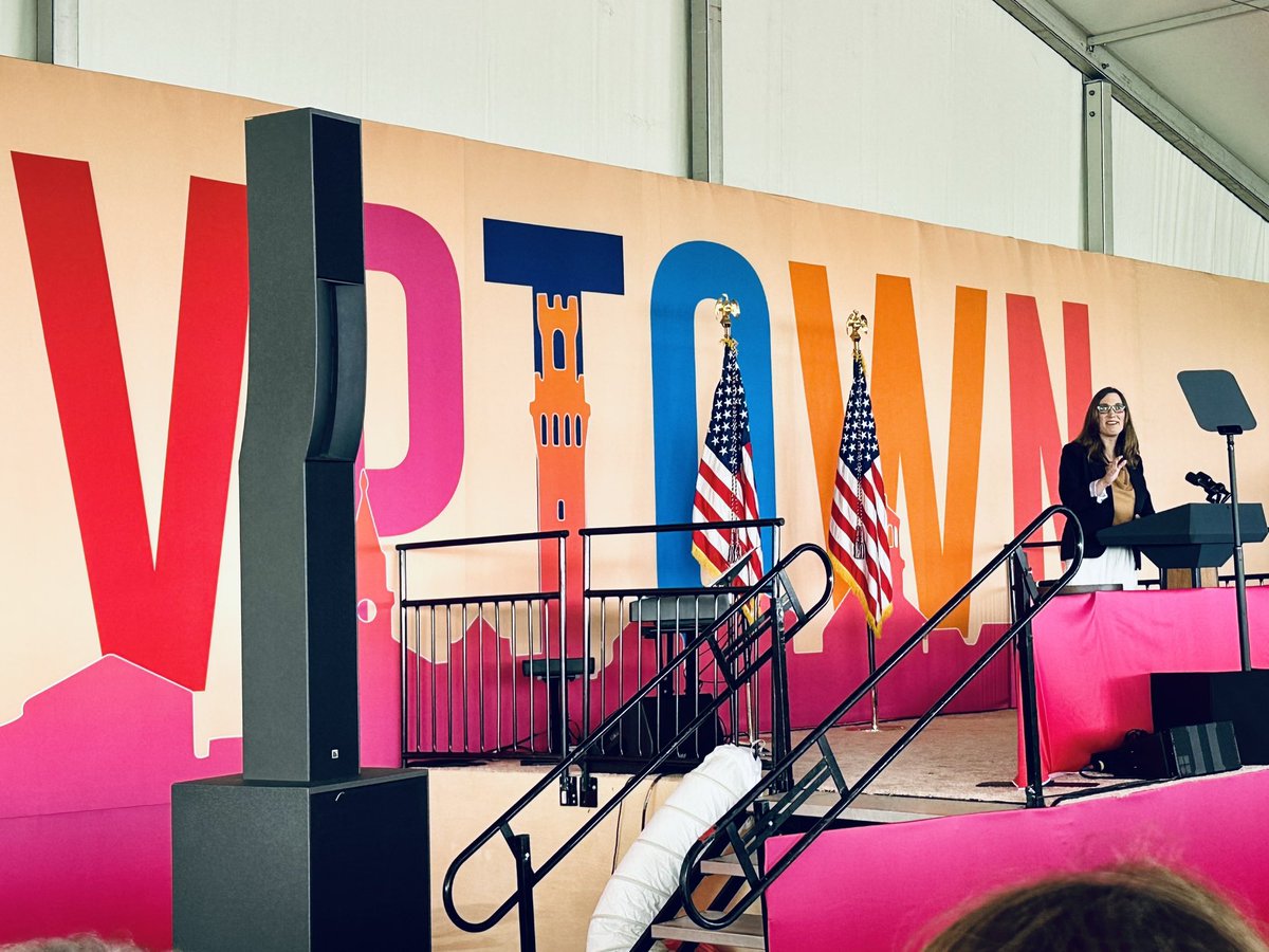 JeremyComeau's tweet photo. @wutrain And now the soon to be first trans Congressperson @SarahEMcBride! #VPtown #OUTforBiden #mapoli https://t.co/liAmpKVABl