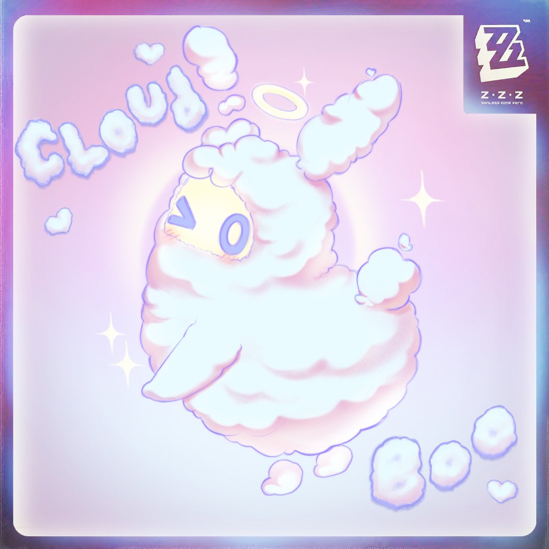debuberry's tweet photo. My submission for the DIY Bangboo fanart contest ꒰⑅•ᴗ•｡꒱໊♡ CLOUDBOO #zzzero #DIYbangboo https://t.co/2DegiHWGQ0