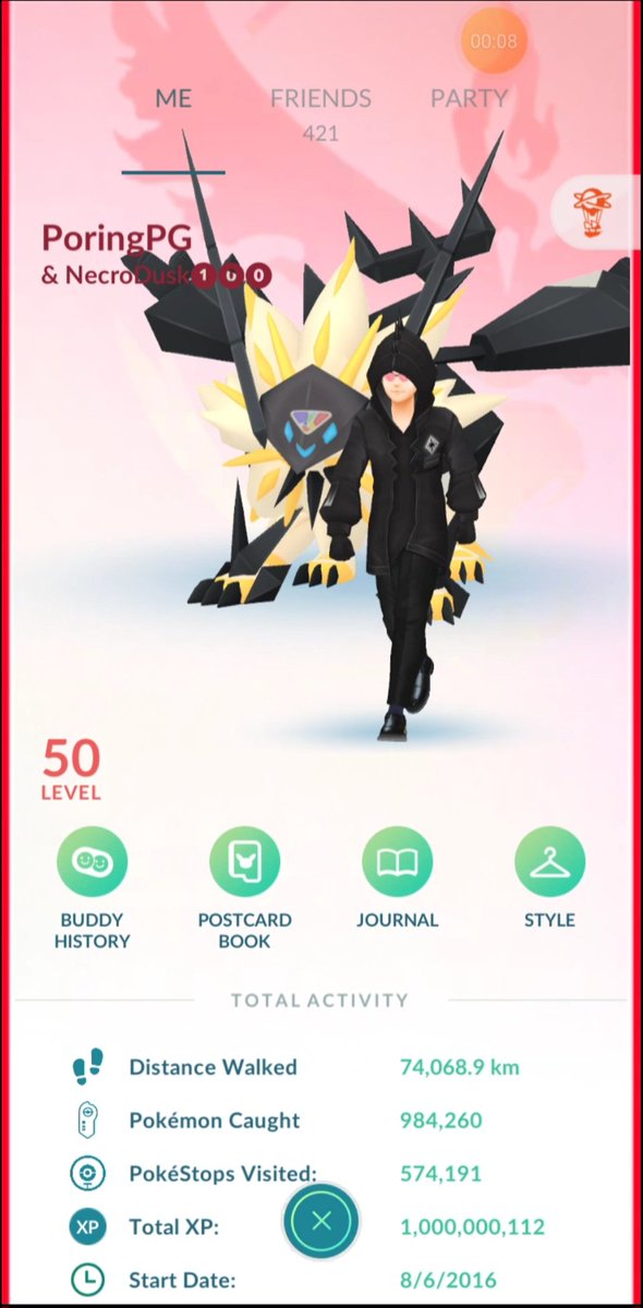 PgPoring's tweet photo. Today, I reached 1 billion XP. My journal will proceed 😃

#PokemonGO 
#PokemonGOfriends https://t.co/jo5toqO4M3