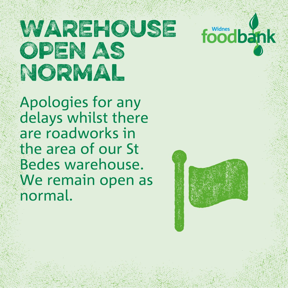 Roadworks are currently taking place in the area surrounding our warehouse. Our warehouse remains open as usual, but we apologise for any inconvenience the roadworks may cause.