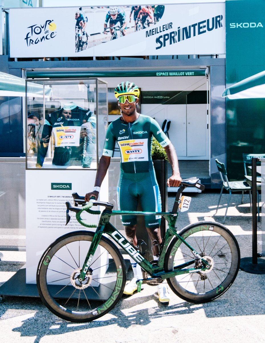Biniam Girmay, best sprinter of Tour de France 🇪🇷💚 

📸 <a href="/cyclingmedia_ag/">Alessandro Volders</a> #TDF2024