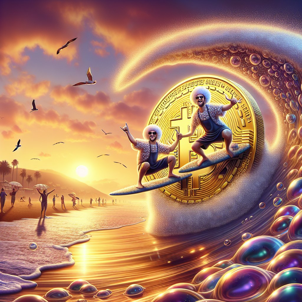 FoamTwo's tweet photo. Hey Foam Fans! 🛁✨ While we've bubbled away from the NFT scene due to the sudsy scams, we're still riding the Bitcoin wave! 🌊💰 Stay tuned for some frothy new ventures on the horizon. #TwoFoamGuys #Crypto #BitcoinBubble #StaySparkling https://t.co/DX1cEXBSwT