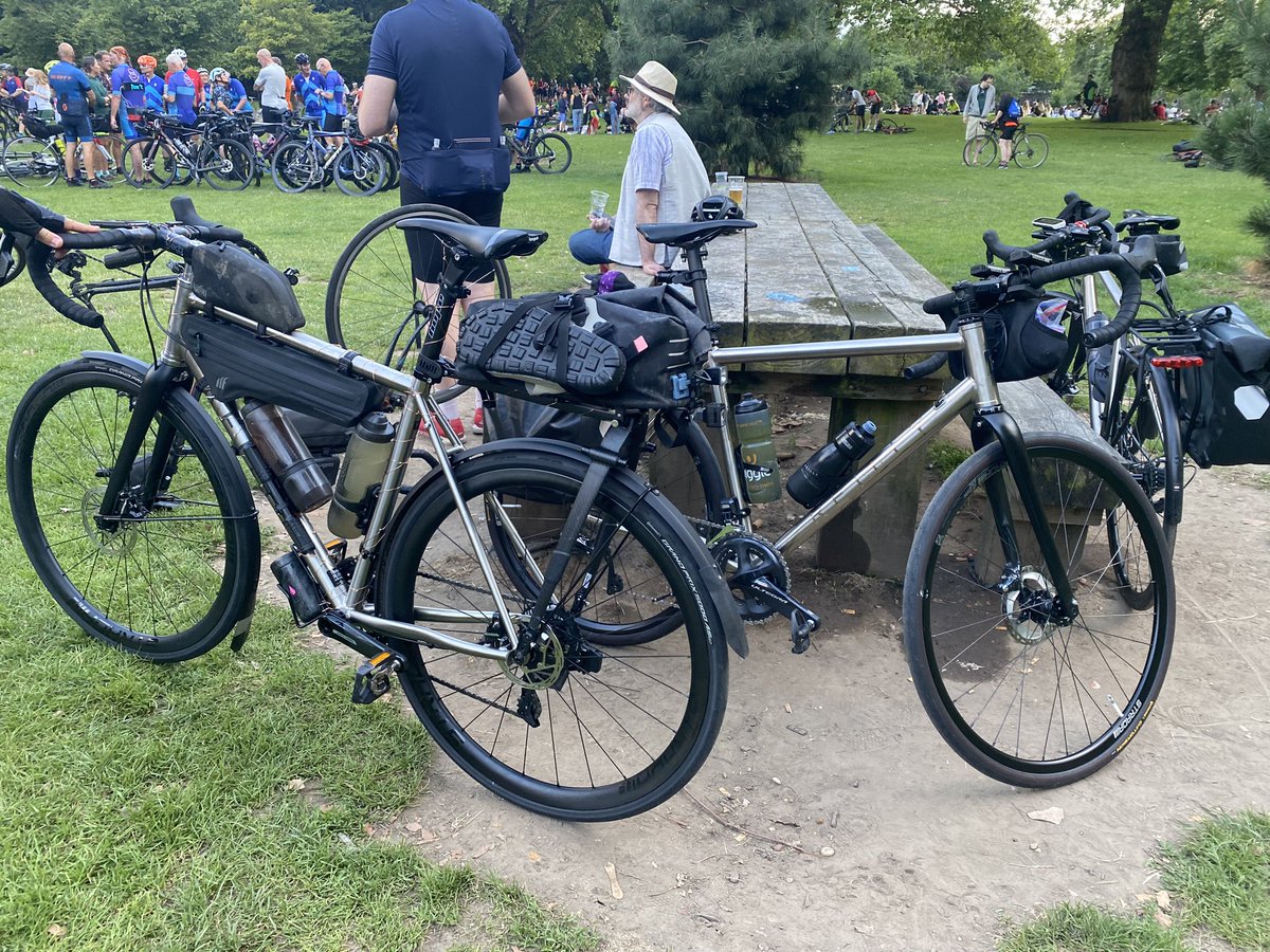 simleigh's tweet image. @Reillycycles all ready for the Dunwich Dynamo and met a twin Spectre