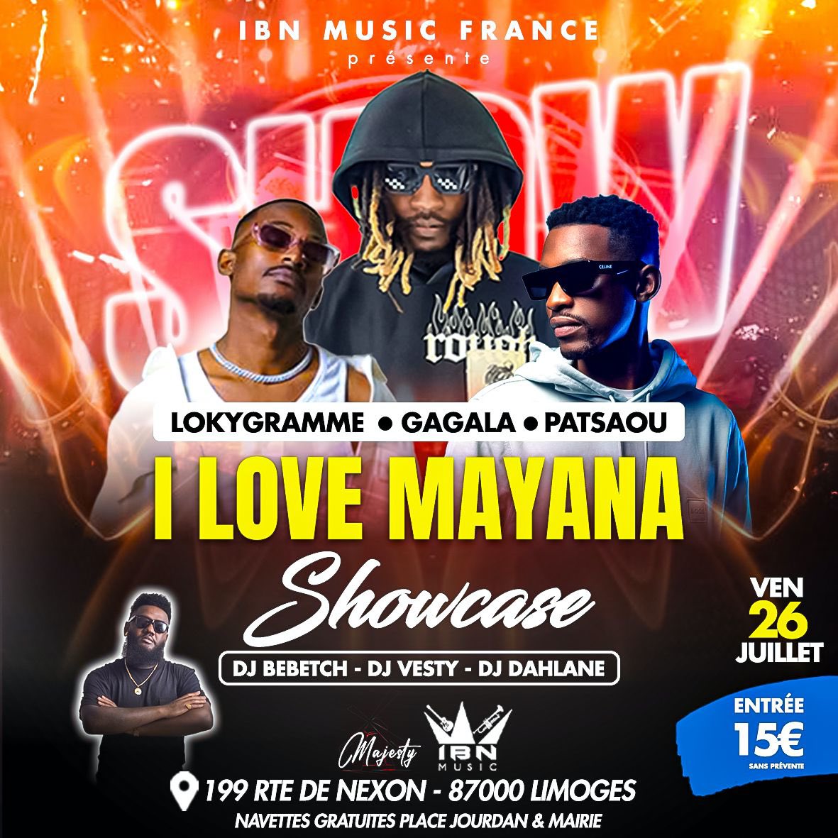 📍LIMOGE| La miff ce VEND 26 JUIL on se donne rendez-vous à Limoge pour une soirée incroyable 🔥comme on sait les faire. 

C'est mon tout premier Showcase chez vous, j'ai hâte 🤩. #Mtrumé