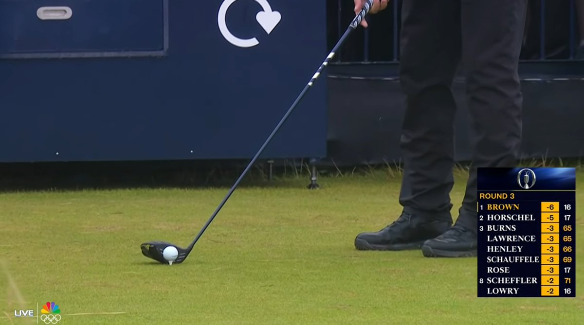 KylePorterNS's tweet photo. Both players in the final pairing hitting driver into a par 3 on Saturday afternoon at the Open. Amazing. This tournament rules. https://t.co/grhsXq2a7u