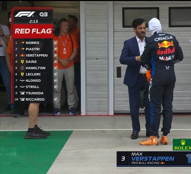 RobLMyers's tweet photo. MBS: "I'm on the case with flexi wings Max, but it'll take some time."

MV: "It's not fair, Benny. The upgrades aren't working and you didn't do anyting about the brake holes. Could you get MIchael back? He made the difference for me in 2021"

#F1 #F1xed #AbuDhabiScandal https://t.co/lXVcjSUBCF