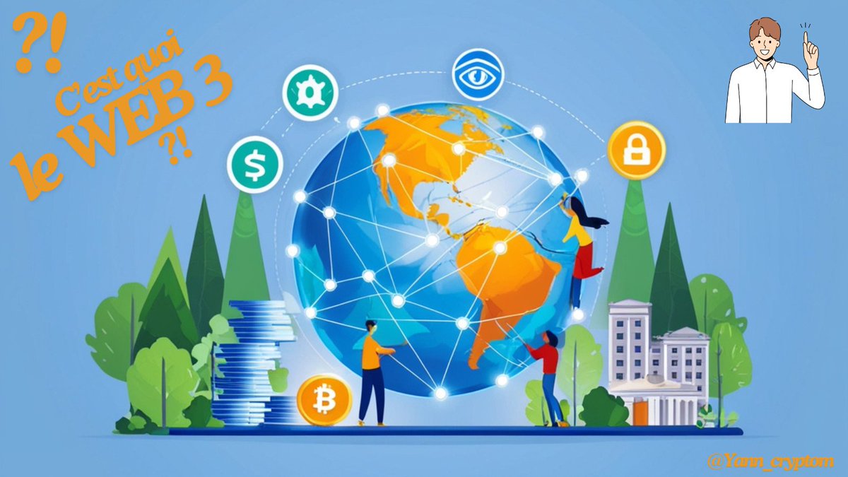 Yann_Cryptom's tweet image. 🔍 Le Web1 (années 90) : sites statiques, peu d&apos;interaction. Le Web2 (années 2000) : réseaux sociaux, interactions, mais contrôle centralisé. Le Web3 : décentralisation, propriété des données, autonomie utilisateur. #WebHistory #TechEvolution