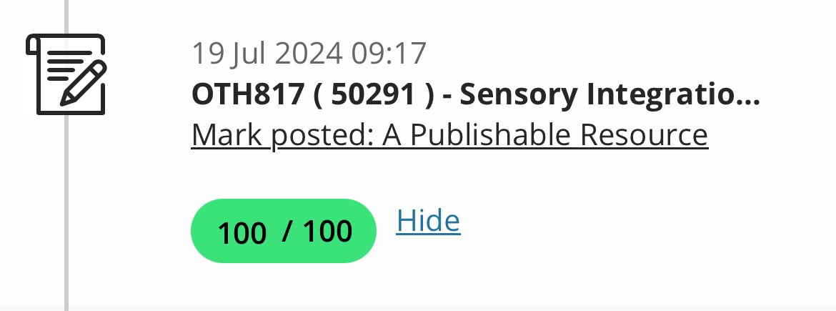 theoccupiedOT's tweet photo. 1 out of 4 assignments graded and……. This is too good to be true! https://t.co/aZo6nHSqRm