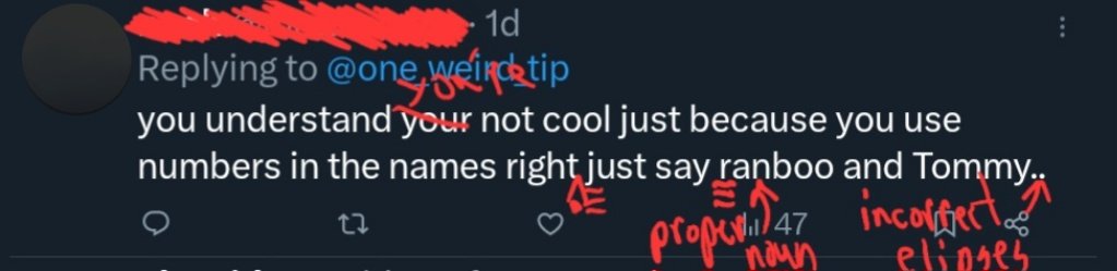 _cabinet_man_'s tweet photo. C/w W*lbvr 

Overall grade- F
Failed to introduce the topic
Consistent incorrect use of punctuation 
Consistent grammatical failure 
Points irrelevant to the argument https://t.co/Db21RFjt8i