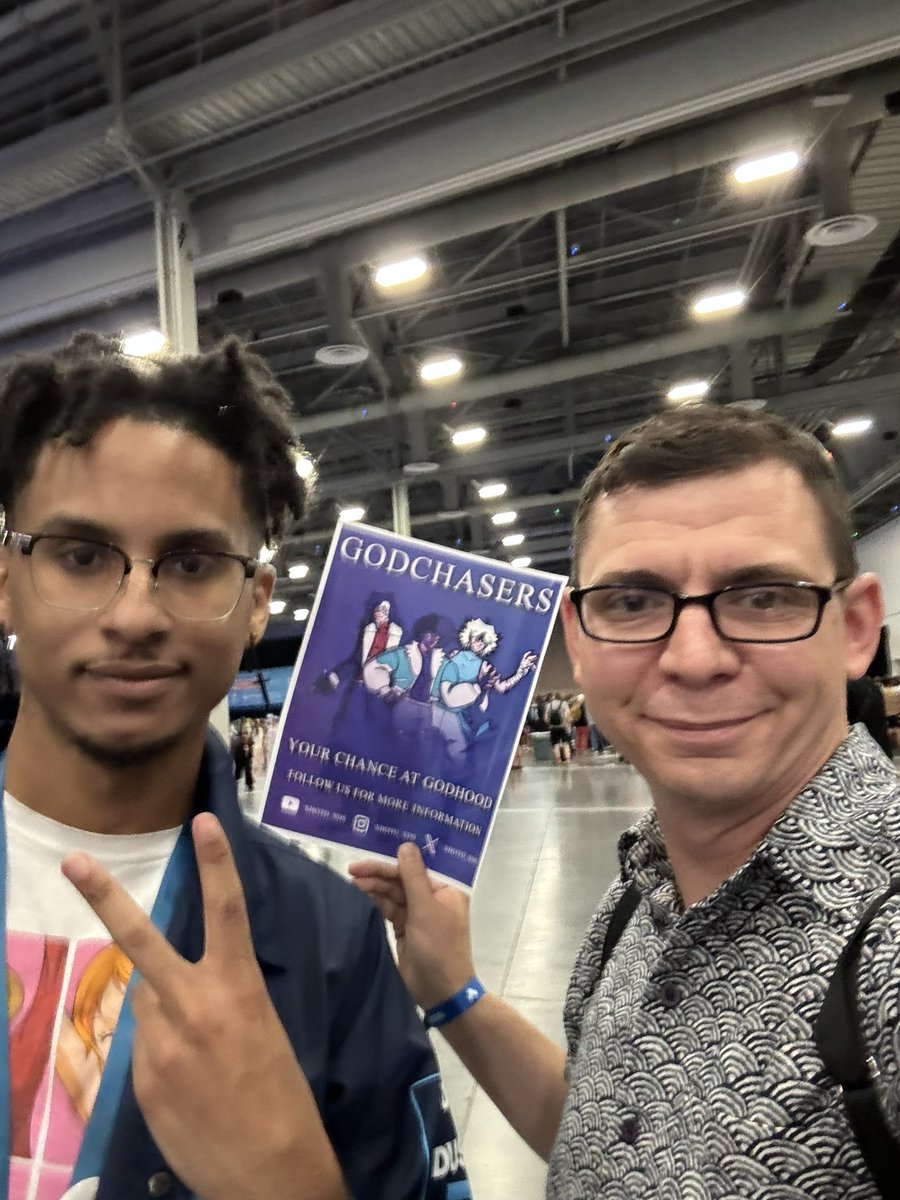 Waiting in line for a Marvel vs Capcom 2 tournament at #EVO2024 with <a href="/SHOTO_SDS/">SHOTO</a>. Check out him and his project #Godchasers.