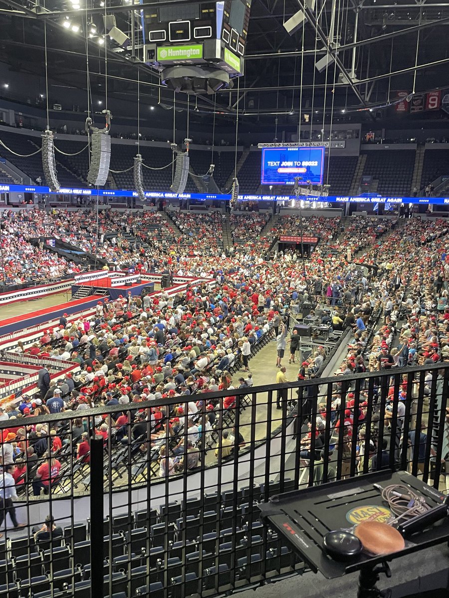 KirkMasonWWMT's tweet image. Van Andel Arena in Grand Rapids filling up for Donald Trump’s first large campaign rally, since the attempt on his life a week ago. ⁦@wwmtnews⁩
