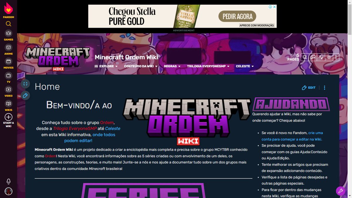 GabiMQ__'s tweet photo. Povin, me dê feedback sobre a página principal da Wiki da Minecraft Ordem #MinecraftOrdem
https://t.co/oDIDKGu2u4 https://t.co/dNquN7TXm5