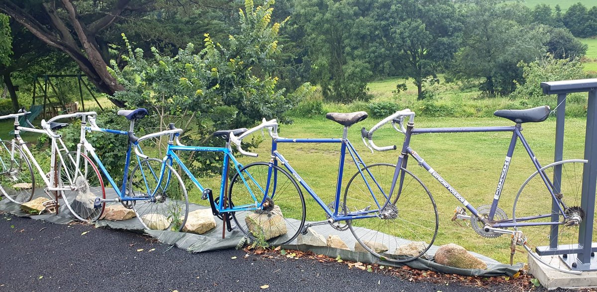 JanVoskamp's tweet photo. als je niet meer weet wat je me je oude fiets moet doen kun je er altijd nog een tuinhek van maken #St-Jean-du-Doigt https://t.co/5eTu7zATt2