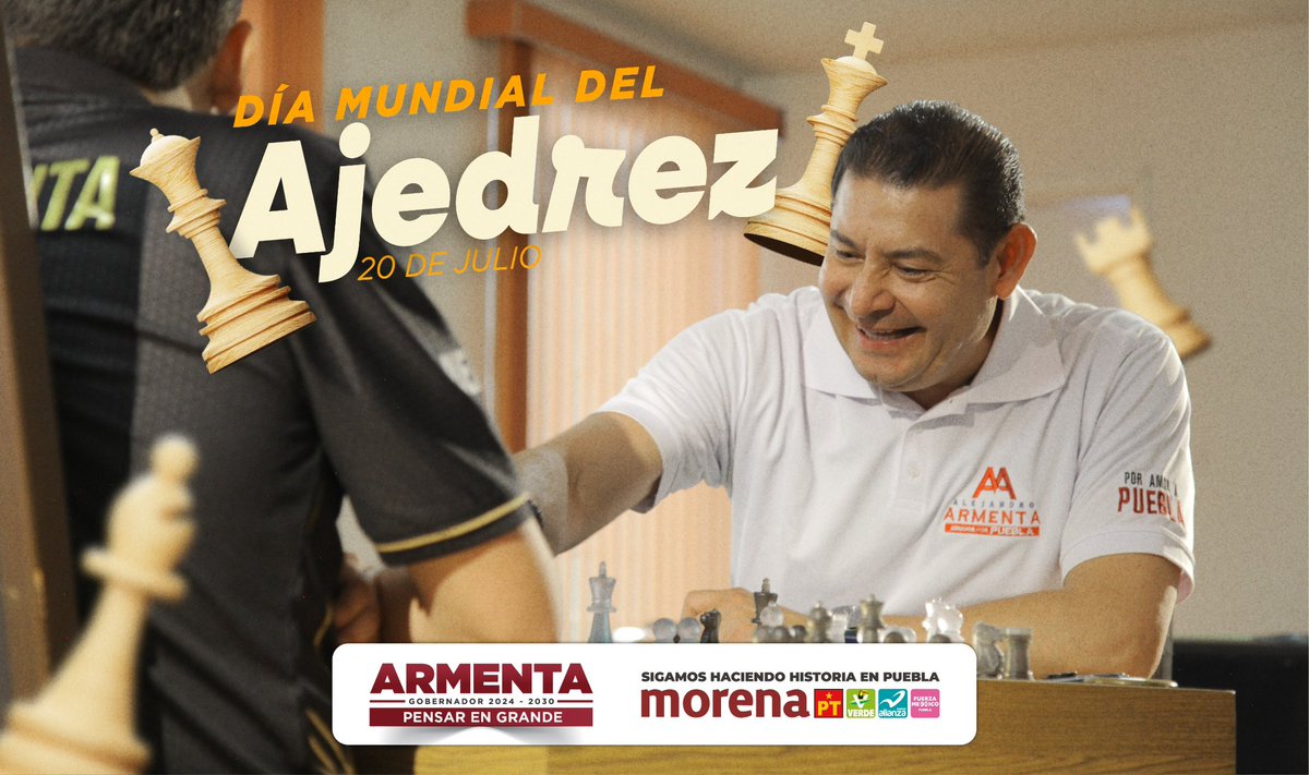 armentapuebla_'s tweet photo. 🙌🏼♟️¡Hoy es el Día Mundial del Ajedrez! Sin duda es uno de mis juegos de estrategia favoritos y que comparto con mi papá Rafa. 

✅ El ajedrez es conocido mundialmente y trasciende las barreras del idioma, edad, género y situación social. https://t.co/vOXLn5WUQ2