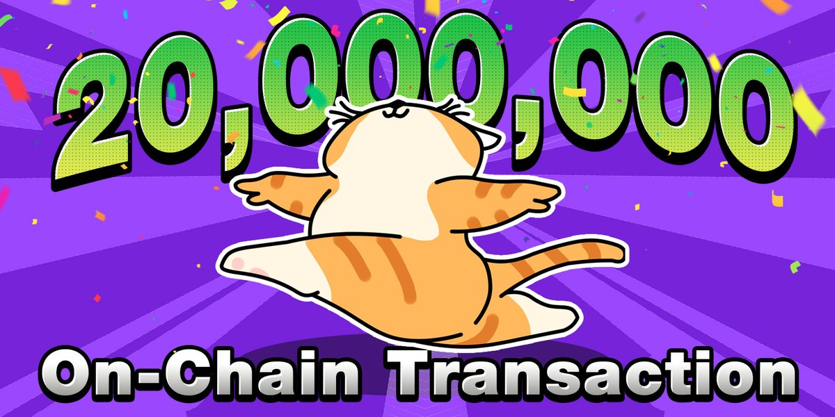 CatizenAI's tweet photo. 📣 Catizens! More and more meows are beginning to experience the wonders of the crypto world!!🔥

Currently, the on-chain transactions of Catizens have exceeded 20,000,000 (20 million)!🎉 
When you play Catizen, don’t forget to interact with the chain with your wallet! Otherwise, your airdrop may lost their way! 🐾

Catizen's vibe: Play for airdrop🪂, Heal the world!🌍😺

#TON #Mantle #Catizen