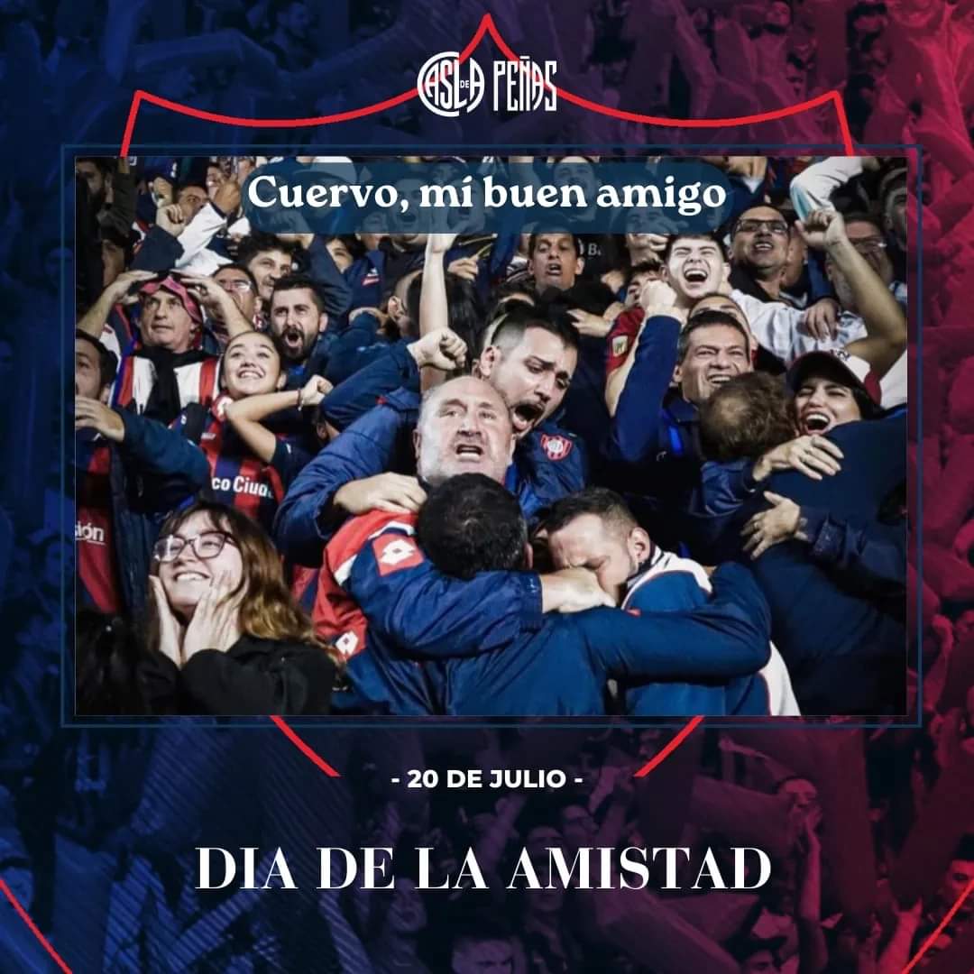 TrecedeagoRojas's tweet photo. ¡Feliz Día de la amistad, Cuervos y Cuervas!🫂

Hoy celebramos esa pasión que nos une más allá de todo, el amor por nuestros colores y por nuestro querido San Lorenzo. Que este día esté lleno de recuerdos imborrables y la certeza de que somos una familia inquebrantable. ¡ https://t.co/DF9KJCa5Gx