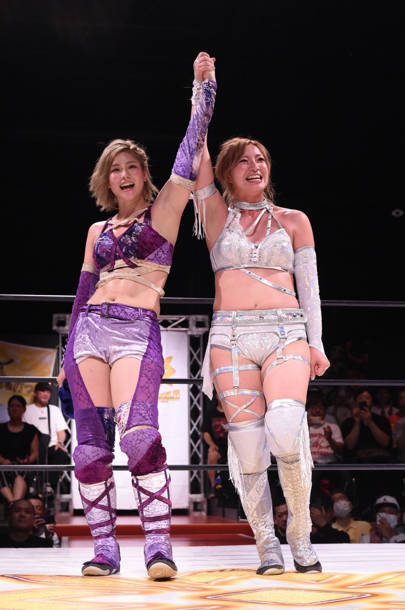 女子プロレス　マリーゴールド　Sシート特典　マフラータオル　天麗皇希 元アクトレスガールズ勢が躍動 天麗皇希「ここで大きくなります