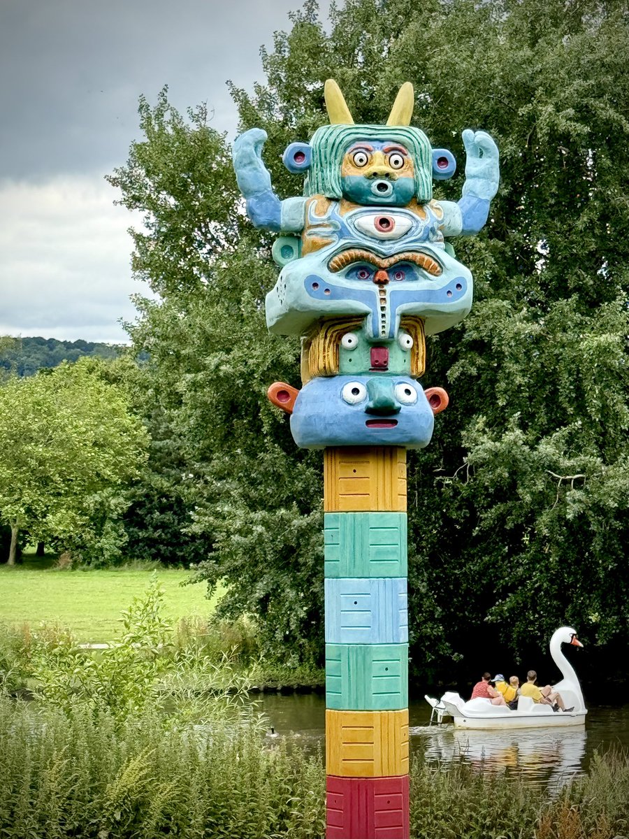 lennyandwhale's tweet photo. Guardians of Bird Island @CannonHall1760 nearing completion! Here we see the one of the Gateway Guardians #yorkshiretotems overlooking the lake and ‘Bird Island�� as the pedalo swans pass in the background. #publicart #publicartwork @barnsleymht @visitbarnsley @BarnsleyMuseums https://t.co/M3HvUX5Px3