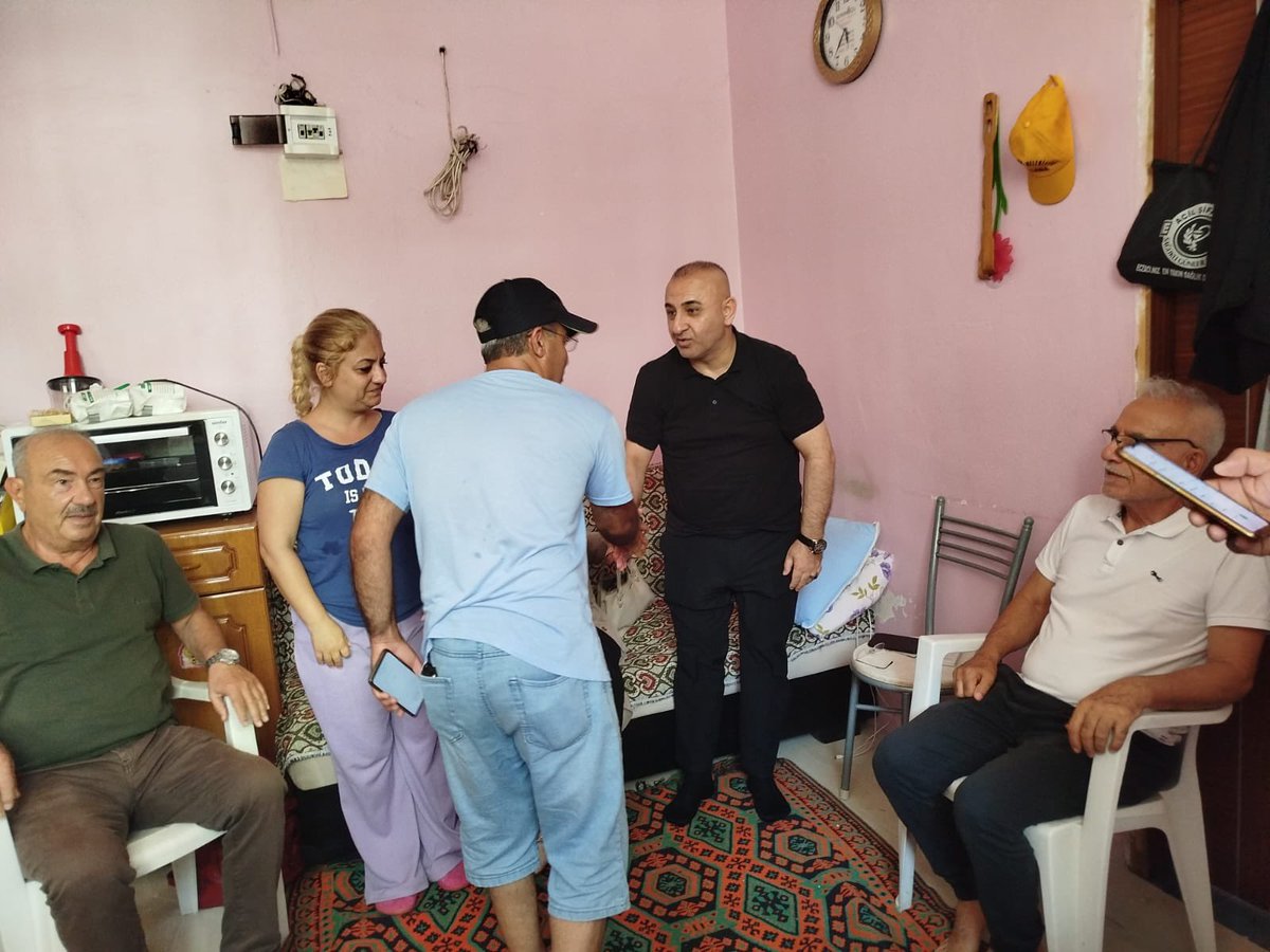 AkpartiCukurova's tweet photo. İlçe Başkanımız
Sn @akincemal Koordinatörlüğünde Güzelyalı Mahallesinde Beytullah ÇATAL Ziyaret Edildi. Nazik Ev Sahipliğinden Dolayı Teşekkür Ederiz https://t.co/CxmiRKAzvI