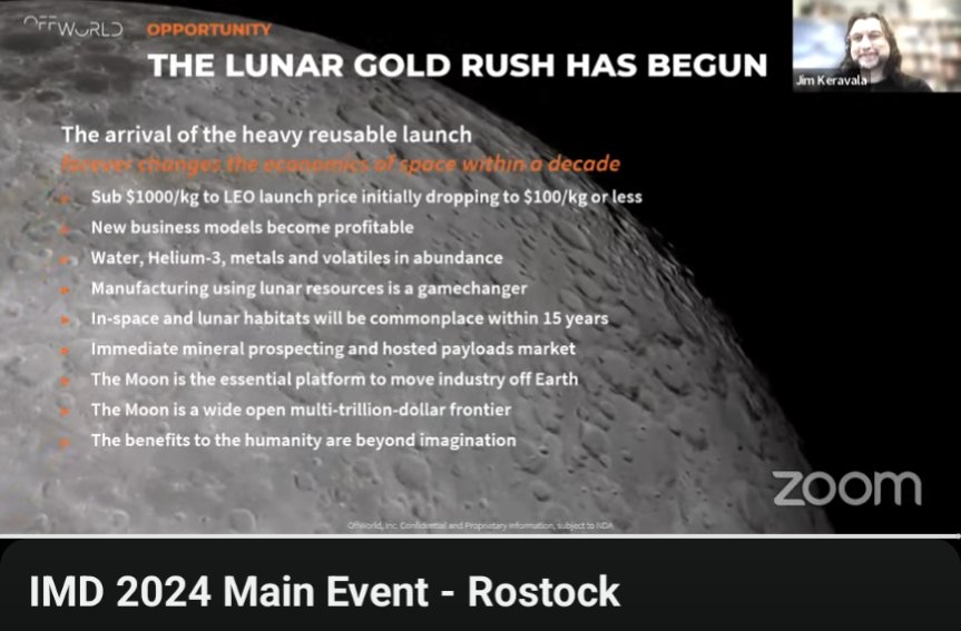 "The lunar gold rush has begun...the responsibility is ours now." - Jim Keravala, CEO of OffWorld Inc. <a href="/hello_offworld/">OffWorld</a>. 

Live event taking place here: youtu.be/pTZe22_7nOk

#InternationalMoonDay 🌕
