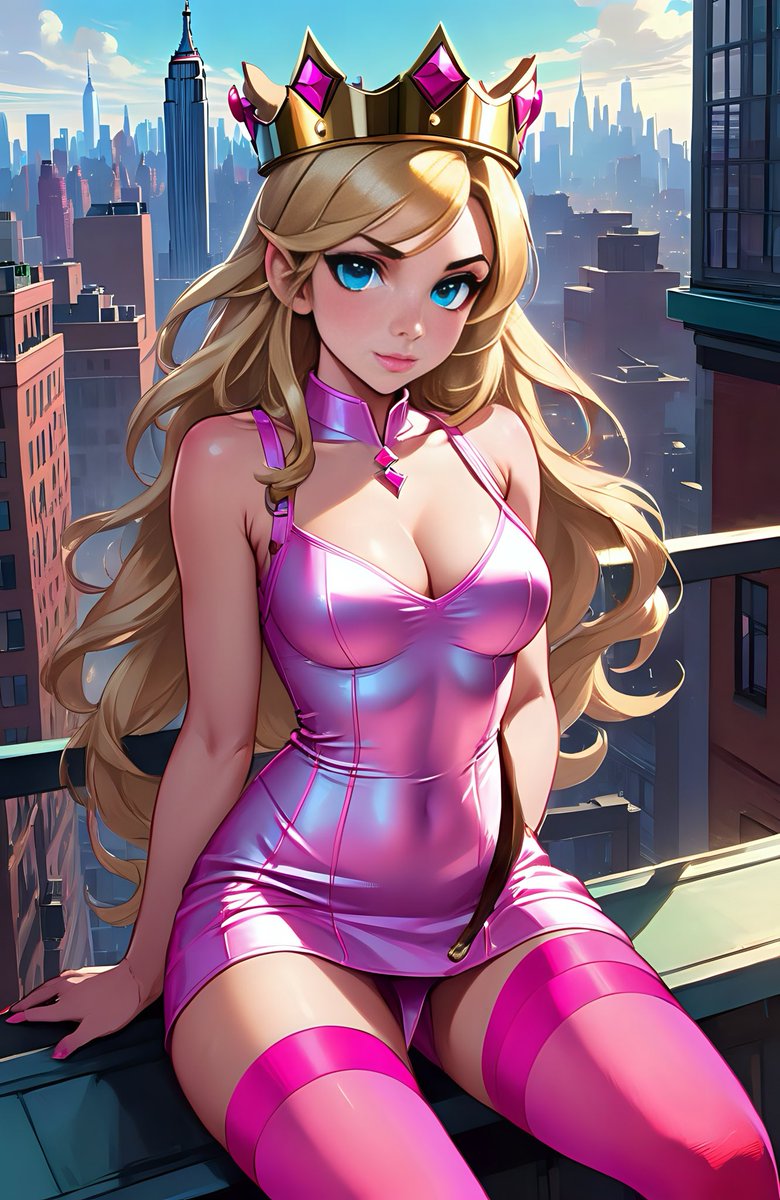 DesignXShine's tweet photo. How about my princesses? Mario you better make your move; otherwise Luigi going to steal your princess🤣 #mario #princessmario #designXShine #digitalart #AIcreation #AIcommunity https://t.co/mrHsDGCNko