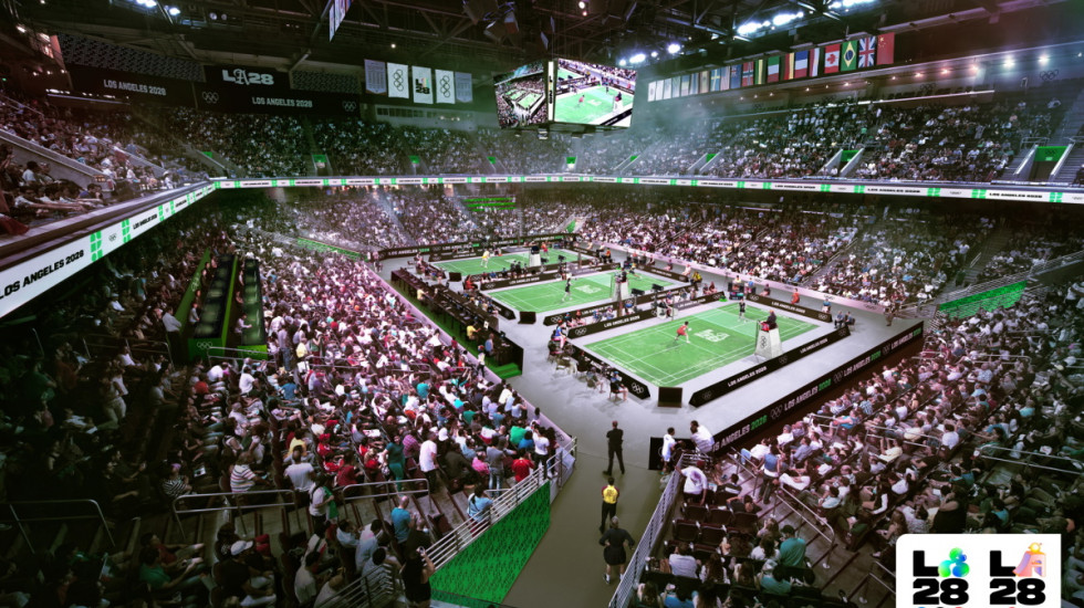 🏸🇺🇸 - Os Jogos de Paris nem começaram, mas já sabemos onde será organizado as partidas de badminton nas Olimpíadas de Las Vegas, nos EUA: USC Sports Center, casa dos times de basquete e vôlei da Universidade do Sul da Califórnia.