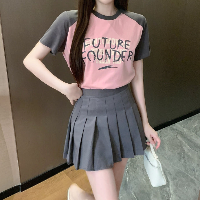 Kushal4738's tweet photo. Drawstring Short-Sleeved T-Shirt Pleated Skirt Set

#girlfashion #fashionblogger #shopping #dress #fashionista #usa #style #trending #streetstyle #otd #fashionstyle #stylish #onlineshop #onlineshopping #outfitoftheday #trend #women #clothes #trendy #fashion #shopsmall #clothing https://t.co/WIhjB6MC9j