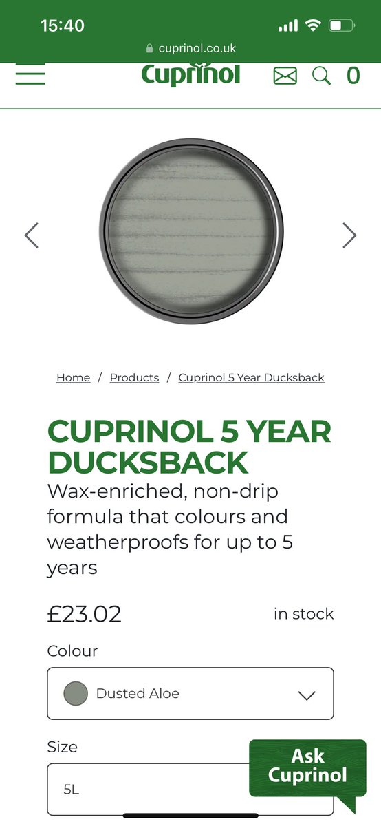 chezmilner's tweet photo. Hi @CuprinolUK -I have done 2 coats of Dusted Aloe,can you tell me how many will be needed for it to look anything like the colour on the tin?Disappointed as was looking forward to the greeny colour,not light blue-what colour would you suggest to paint it to get the green colour? https://t.co/AWsKfWdtZV