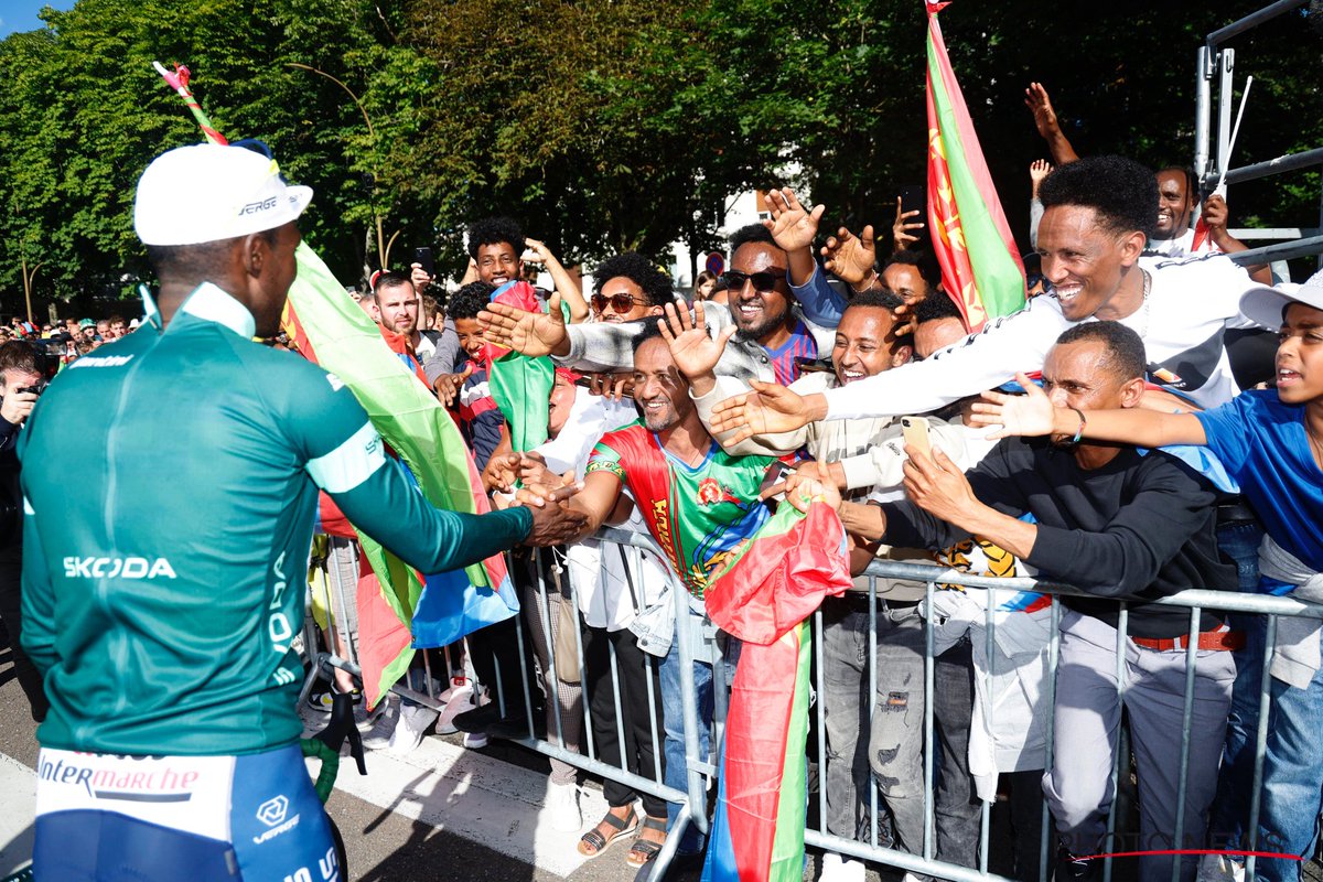 nattiyebio's tweet photo. A Champion of the People.
#TDF2024 
#Eritrea https://t.co/eFxh8uWG47