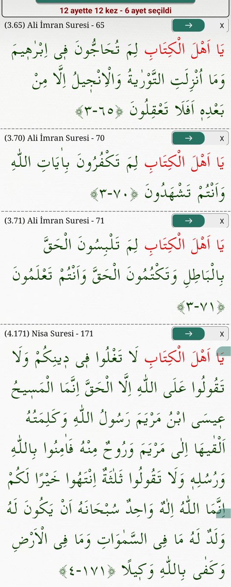 Sabanqul's tweet photo. #İkileme_YALANI❗
#allaha_VE_peygambere manası verilerek kezbedilen kariene;

الله و الرسول - Kastedilen Haberci
#olan El Leh
Aliimran3/32-132❗®️

#allaha_VE_peygamberine manası verilerek kezbedilen eyeet (DELİL);

الله و رسوله - Kendisinin HABERCİSİ
#olan El Leh
anlamındadır‼️®️
Nisa4/136, Tevbe9/1-3 ���️

De, deki denilen ile #Diyen aynı kişidir❗-Ankebut29/56, Zümer39/53:

يا عبادى الذين ... Ey abidlerim❗

(قل)  يا اهل الكتاب❗Ey El Kiteebin Ehli
Aliimran3/64-98-99,
Maide5/59-68-77 ®️

يا اهل الكتاب ❗ Ey Ehli El Kiteeb
Aliimran3/65-70-71,
Nisa4/171, Maide5/15-19 ®️

El Leh, Kendisinin Habercisi, 
#İŞİTİLEN dir❗-Enfal8/20:

Kendisinin HABERCİSİ olan El Leh'e bilinçli itaat edin ❗
اطيعوا الله و رسوله

O'ndan bilinçli YÜZÇEVİRMEYİN de ❗
ولا تولوا عنه

و انتم تسمعون ‼️İşitiyorsunuz da ®️

El Kiteeb'e Ehil olanlar, DURUMU değerlendirin...