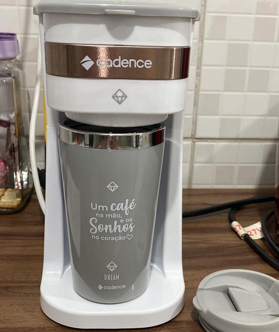 Cafeteira Elétrica Cadence Dream Rosé Gold com Copo Térmico – 127V