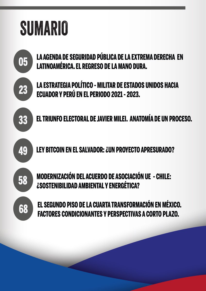 El XII número de la Revista Ad Hoc en colaboración con el Observatorio Político de América Latina y el Caribe ya está disponible.

Para leer los artículos y conocer sobre la realidad contemporánea de nuestro continente, visítanos en: 
revistaadhoc.isri.cu/index.php/rah 
#AdHoc