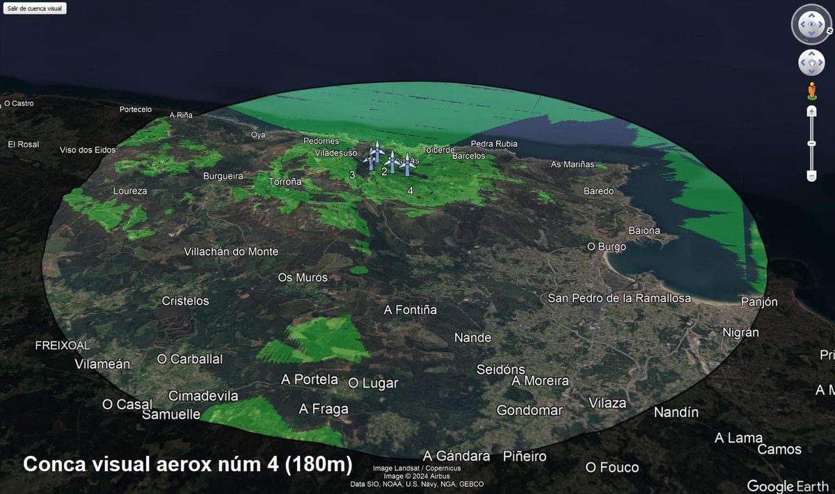 PodemosBaiona's tweet photo. Nin 6 meses dende o anuncio do @mambientexunta sobre o último proxecto na #SerraDaGroba como NON VIABLE AMBIENTALMENTE e xa a atacan de novo cun proxecto de 4 aeroxeradores (177m) - "Galera 25/ Cote 25/ Margarita 25 e Nao 19"
Unha e mil veces, NON á depredación eólica! #SOSGroba https://t.co/7S4V9G8E8a