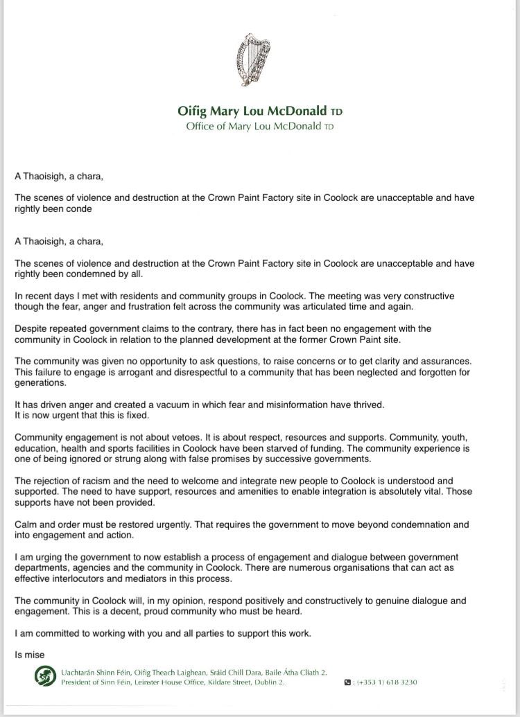 Mary Lou McDonald tweet media