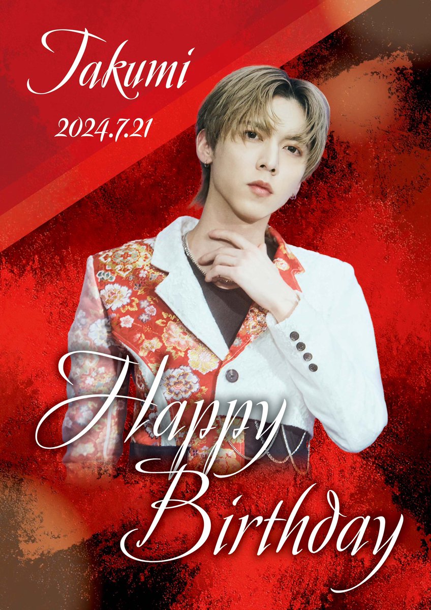 axxx1s_official's tweet photo. ⟡.·*.····························································⟡.·*.

2024.7.21

❤️丸橋拓海❤️
🎂HAPPY BIRTH DAY🎂
@tkmrhs 

⟡.·*.····························································⟡.·*. https://t.co/g8KfG5y5KE
