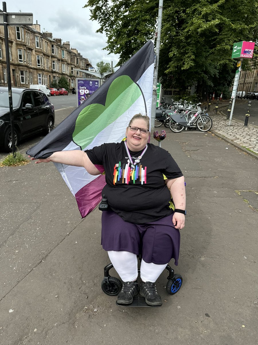 Happy #GlasgowPride2024 #MardiGla2024 

#GlasgowPride
#MardiGla
#AroAcePride
#Asexuality
#Aromantic